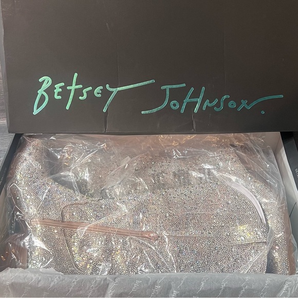 BRAND NEW! Betsey Johnson Dalas rhinestone nude/cream cowgirl boots PRICED AS IS - Picture 2 of 6